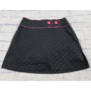 David Paul WOMENS SIZE 8 Golf Casual Skort Skirt Shorts Stretch Black Spotted